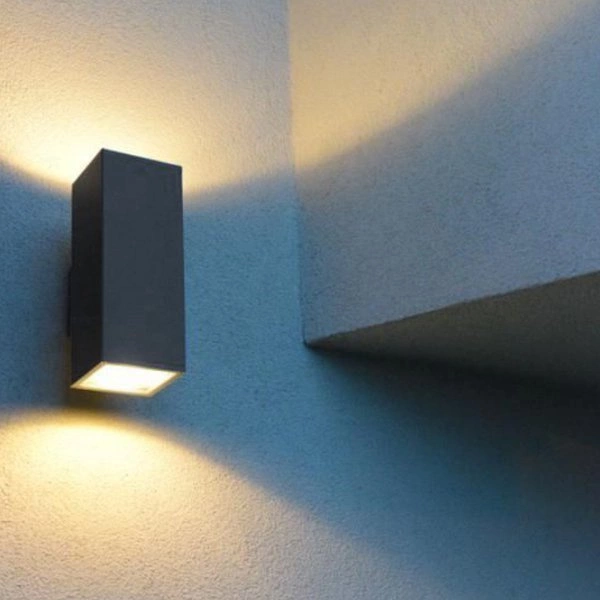 Kinkiet prostokątny IP54 na elewację 2x E27 ADELA 8001 BL | czarny