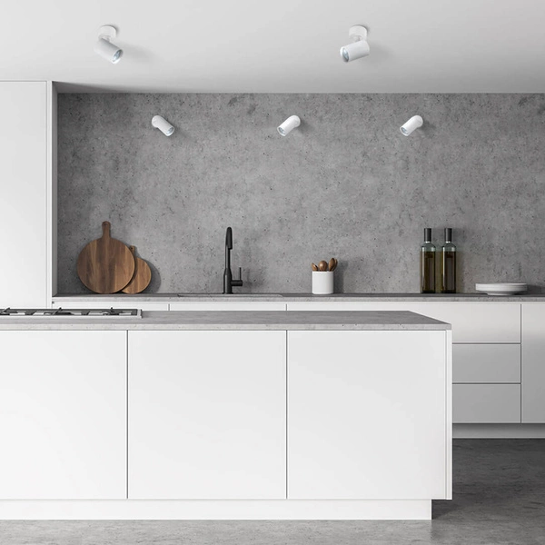 Lamp ścienna/sufitowa SNOW, biała, 1x50W GU10