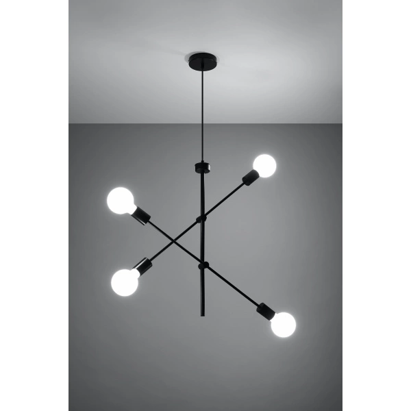 Lampa wisząca CONCEPT 4 SL.0712 czarna 4xE27
