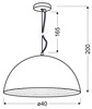 Nowoczesna lampa wisząca AMALFI 40 cm 31-26392 miedziana 1x60W E27