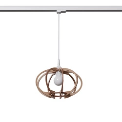 Lampa wisząca MANDELINO naturalne drewno E27 3000K 7,5W 620lm #W