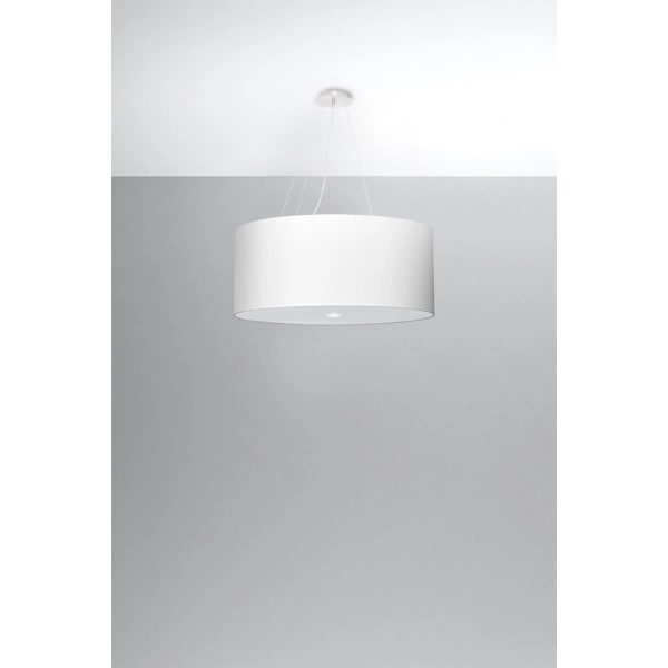 Nowoczesna lampa wisząca OTTO SL.0787 60cm biała 5xE27