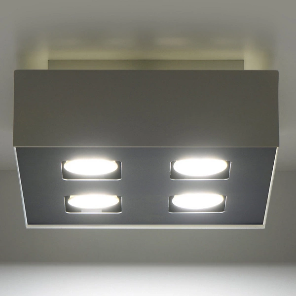 Nowoczesny plafon MONO 4 SL.0069 Biały 4xGU10