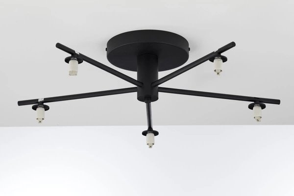 Nowoczesna Lampa sufitowa PRATO wys. 27cm 5xG9 14W IP20 | czarny