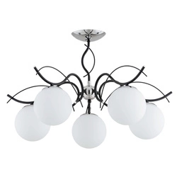 Lampa sufitowa ALFA YUTA CZARNA 5xE14 68cm | 63208