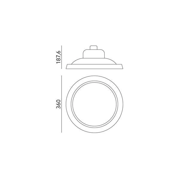 Oprawa LED VIVO 200W 90stopni 5000K IP65