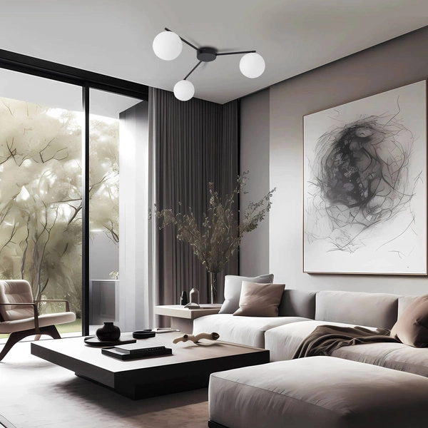 ELTON BLACK LAMPA SUFITOWA 3 10261