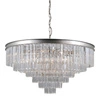 Lampa wisząca żyrandol Verdes śr. 85cm 14xE14 | srebrny