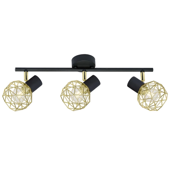 Nowoczesna lampa sufitowa ACROBAT 3xE14 czarny/złoty 93-66640