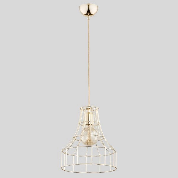 Druciana lampa kratka SKADI złota śr. 27,5cm