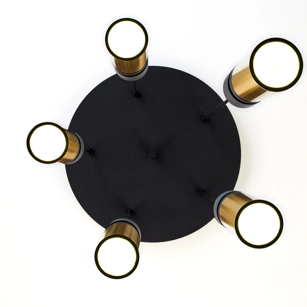 Nowoczesna Lampa wisząca ALAS wys. 35-136cm 5xG10 14W IP20 | Złoty