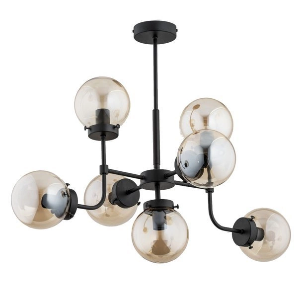Lampa sufitowa ALFA TRANSFORMERS CZARNA 7xE14 52cm | 25747