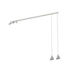 Lampa wisząca FOURTY V wys.130cm dług.150cm GU10+miniGU10 | Silk gray 11451