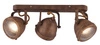 Lampa sufitowa FRODO 93-71088 3xGU10 rdzawa w rustykalnym stylu