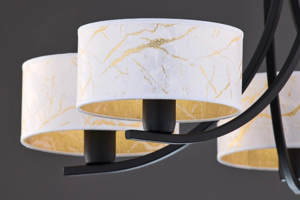 Klasyczny Żyrandol ARTHUR wys. 71cm 5xE27 15W IP20 | czarny