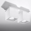 Plafon Sollux QUAD 2 Lampa sufitowa Aluminium biały SL.0065