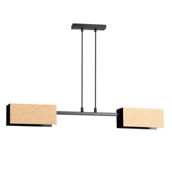 Lampa wisząca Emibig ZAPER 2 Czarny 616/2