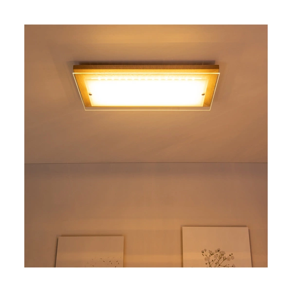 Kinkiet Finn 1xLED Zintegrowany 2100lm 2700K 24W Dąb Olejowany/Szkło Biało-Przezroczyste 4032974