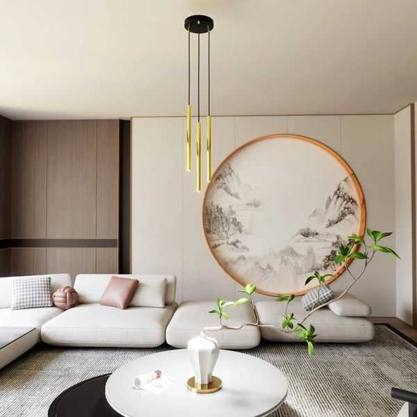 Lampa wisząca Emibig SELTER 3 PREMIUM GOLD 1332/3PREM