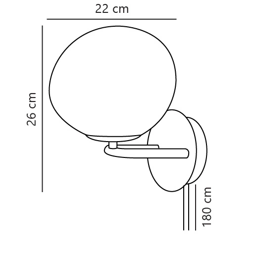 Kinkiet SHAPES E14 25W Metal | Mosiądz