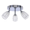 Lampa sufitowa SHIBA, 98-13408, chrom/transparentny, 3x15W G9