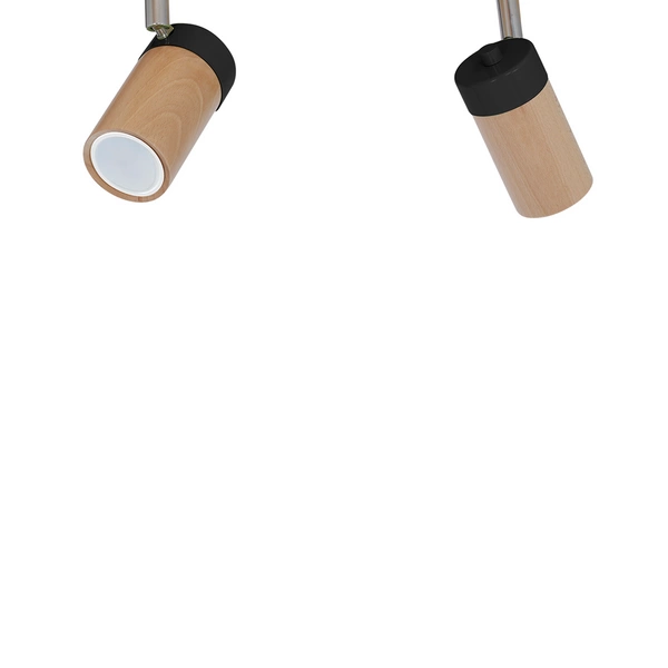 Lampa sufitowa nowoczesna reflektorek spot BARON II czarny szer. 37cm