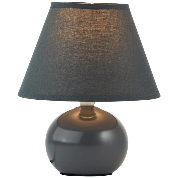 Lampa stojąca Brilliant Primo 1x40W E14 Szary Ciemny Tekstylia/Ceramika