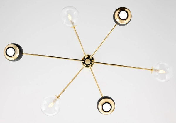 Nowoczesny Żyrandol MOKA wys. 47-69cm 3xG9 3xGU10
14W IP20 | Złoty