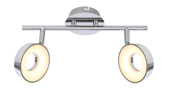 Lampa sufitowa ISLA 2x4W LED chrom, barwa ciepła 3000K 92-61713