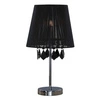 Lampa biurkowa czarna MONA z kryształkami