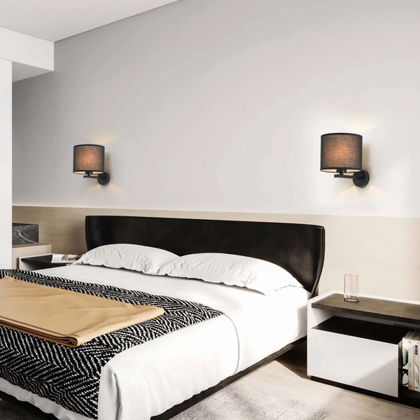 Nowoczesny kinkiet CECINA czarny