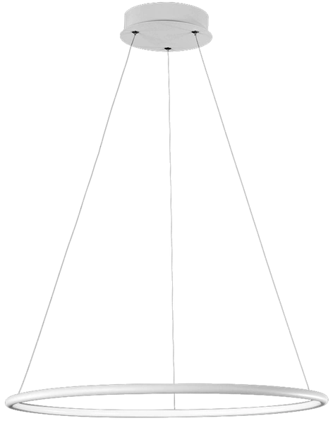 Lampa wisząca okrąg pierścień 40cm ORION WHITE LED barwa ciepła 3000K