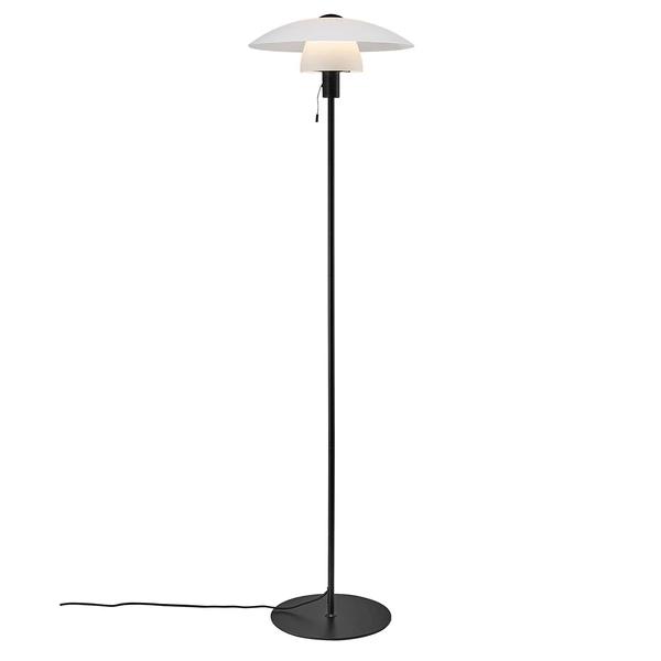 Lampa stojąca VERONA E27 25W Szkło | Czarny