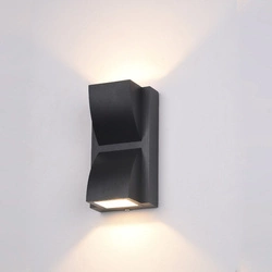 ,Kinkiet zewnętrzny Edgar PL-437B,, czarny,, 6W LED,, barwa ciepła 3000K,