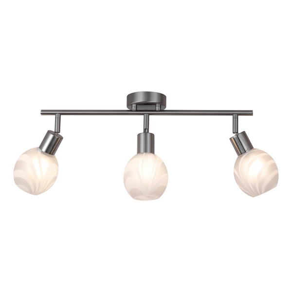 Lampa Sufitowa Sara 3xE14 Max.40W Metal Satin/Białe Szkło 2841032