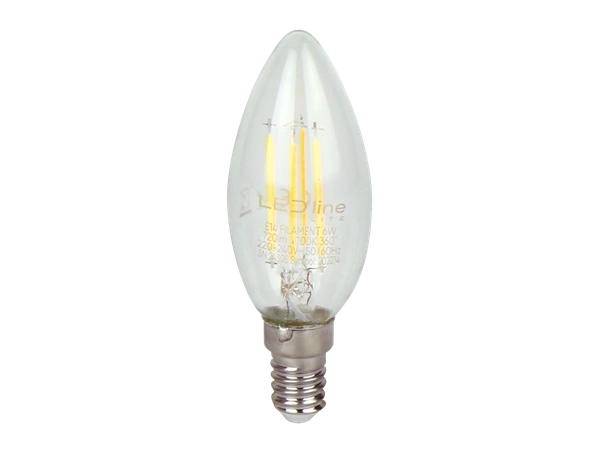 LED line LITE żarówka LED E14 6W 2700K 720lm 220-240V FILAMENT C35 ŚWIECZKA