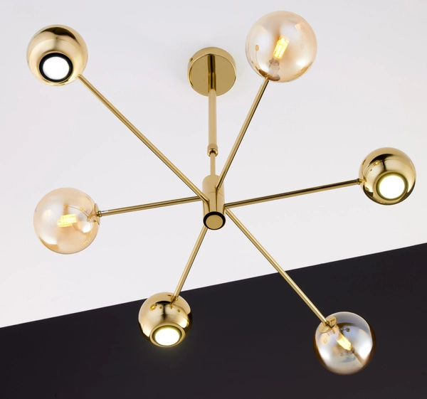 Nowoczesny Żyrandol MOKA wys. 47-69cm 3xG9 3xGU10
14W IP20 | Złoty