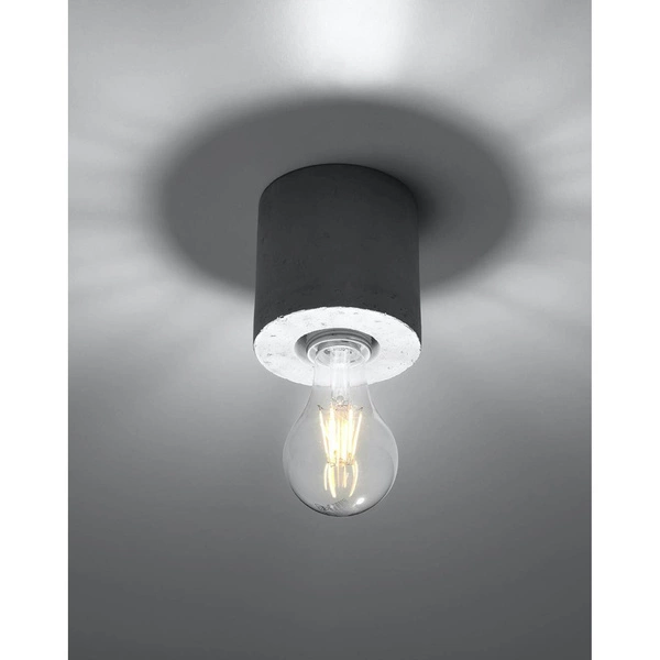 Plafon SALGADO, SL.0678, szara, 1x60W E27