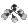 Lampa sufitowa ALFA WATSA CZARNA 5xE27 51cm | 25795