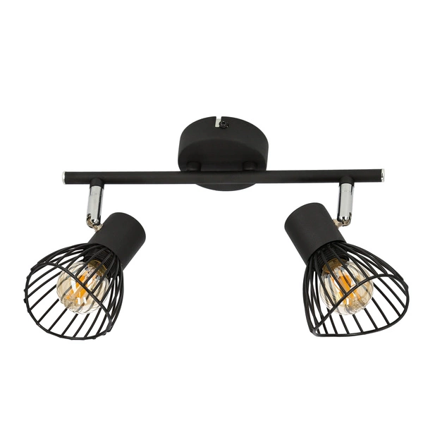 Lampa sufitowa FLY listwa 92-61898 czarny/chrom 2xE14