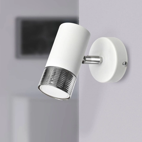 Nowoczesny kinkiet DANI WHITE/CHROME 1xGU10 MLP6225