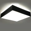 Plafon Sollux HORUS 45 Lampa sufitowa PVC, Stal, czarny 3 x15W LED, SL.0139