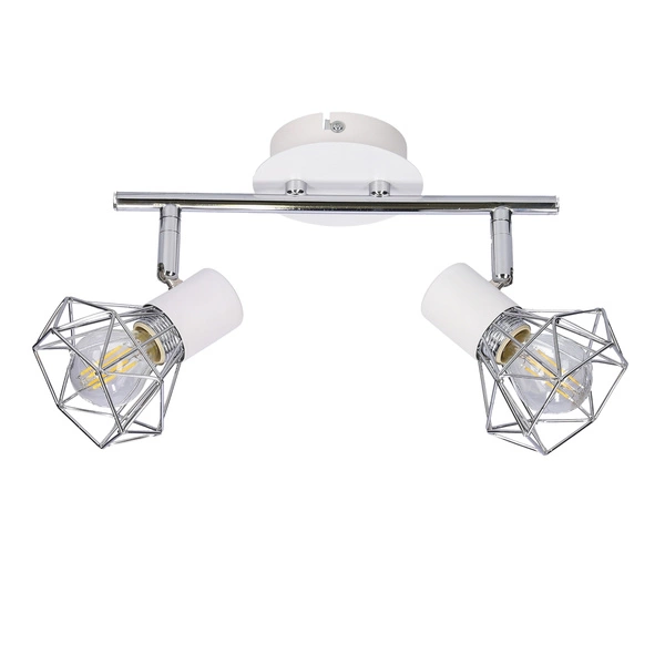 Lampa sufitowa VERVE listwa 92-61348 biały/chrom 2xE14