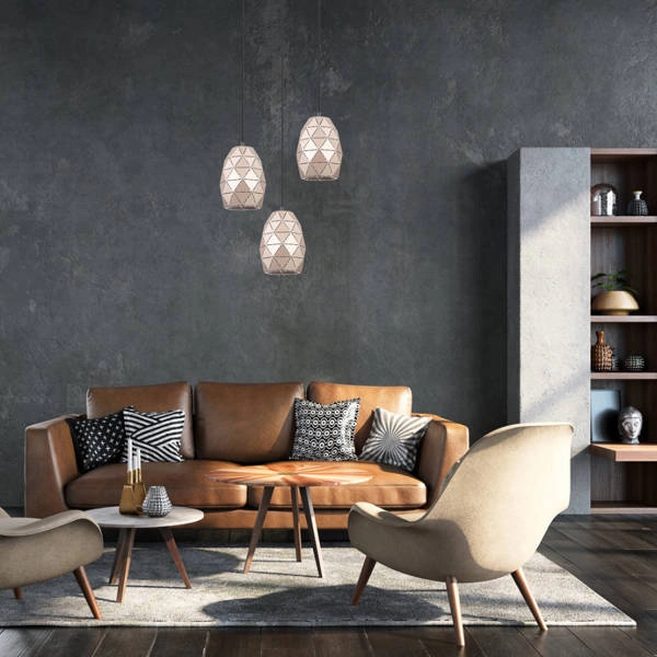 Lampa wisząca HARLEY śr. 15cm E27 | złoty