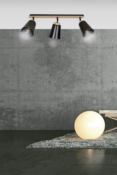 Lampa sufitowa Emibig ATLAS 3 Czarny 725/3