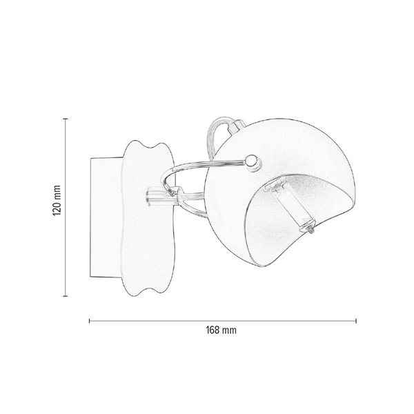 Kinkiet KANA czarno - złoty 2722104