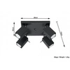 Designerska Plafon lampa MERIDA 4 SL.0102 Czarna 4xGU10