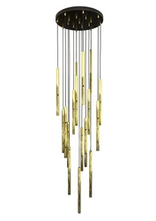 Lampa wisząca Emibig SELTER 17 PREMIUM GOLD oprawa oświetleniowa 1332/17