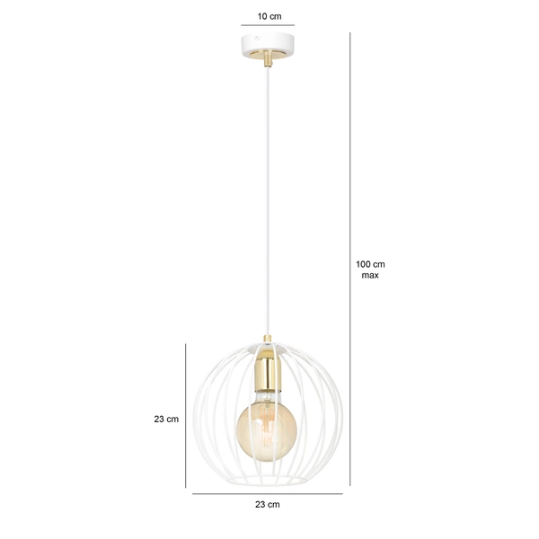 Lampa wisząca Emibig ALBIO 1 Biały 145/1
