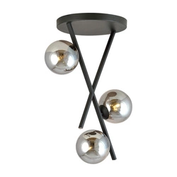 Lampa sufitowa Emibig RIVER 3 GRAFIT 1196/3